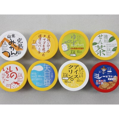 ★お中元★高知アイスの「アイスクリーム」　16個セット(8種類×2個)
