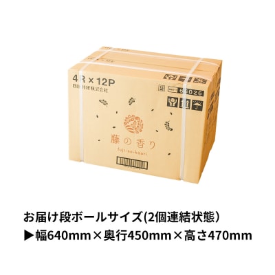 トイレットペーパー詰め合わせ24パックセット(白檀&藤の香り / 96ロール)