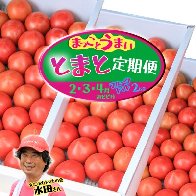 【数量限定】まっことうまい!水田さんのフルーツトマト2㎏定期便(全3回)