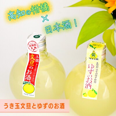 高知酒造　うき玉文旦とゆずのお酒(2本セット)