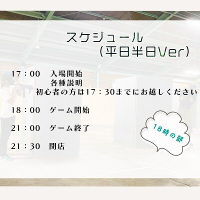 サバイバルゲーム体験チケット(平日/半日18時～利用1名様)1枚