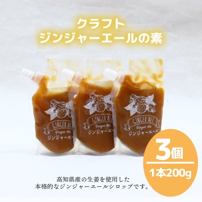 クラフトジンジャーエールの素(200g×3P)