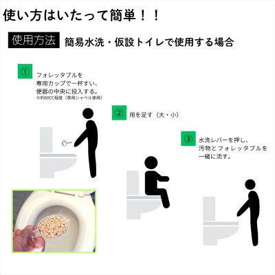 フォレッタブル　介護仕様　5L×6袋(簡易トイレ用木質凝固剤)