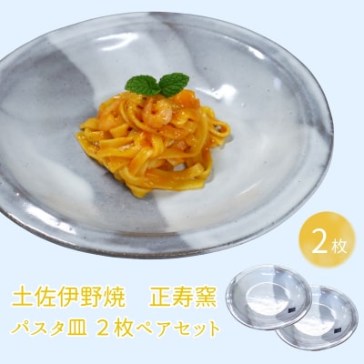 焼き物 パスタ皿 2枚ペアセット