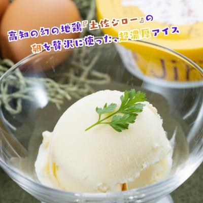 Made in 土佐★土佐ジローのタマゴを使った濃厚なバニラ6個(高知アイス)