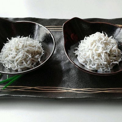 【海南塩津の港から直送】こだわりの冷蔵新鮮釜揚げしらすとちりめんセット(太地町)