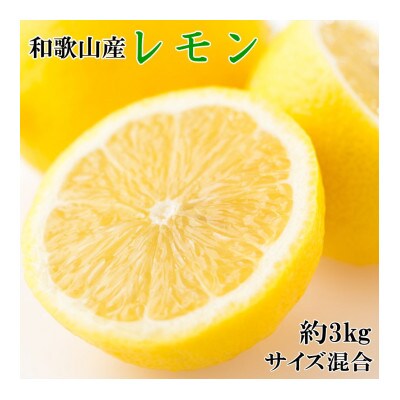 【産直】和歌山産レモン約3kg(サイズ混合)(太地町)