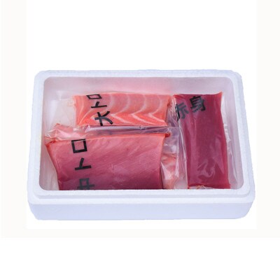 プレミア和歌山認証品 和歌山県串本産　本マグロ(養殖)トロ&赤身セット　500g(冷凍)
