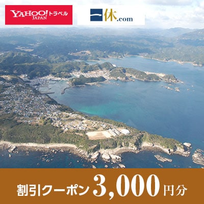 【和歌山県太地町】一休.com・Yahoo!トラベル割引クーポン(3,000円分)
