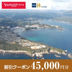 【和歌山県太地町】一休.com・Yahoo!トラベル割引クーポン(45,000円分)