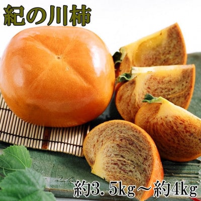 【希少】紀の川柿(たねなし)約3.5～4kg・秀品【太地町】
