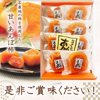 紀州かつらぎ山のあんぽ柿 化粧箱入 約500g【uot736】
