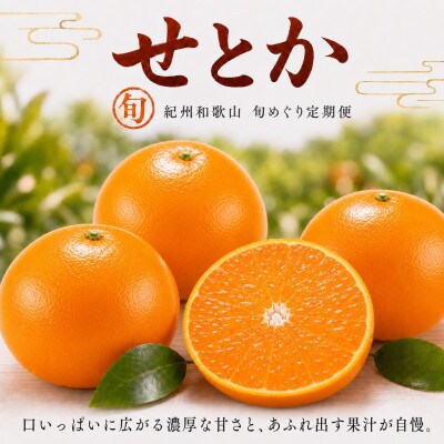 【発送月固定定期便】紀州和歌山産旬のフルーツセット(せとか・桃・富有柿)【tkb392】全3回