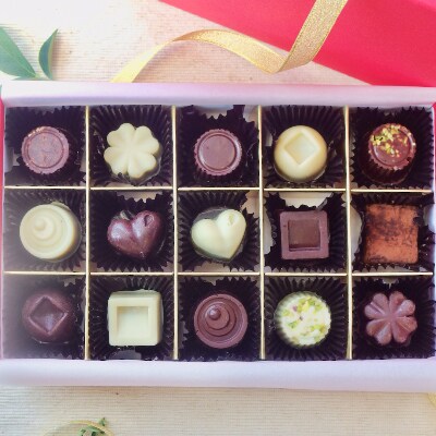 白砂糖不使用ミニチョコセット(15個入り)