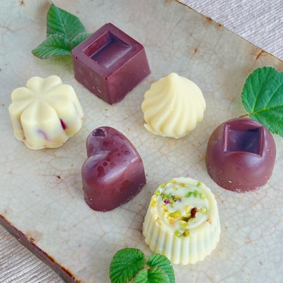 ミニホワイト&ビターチョコ詰合わせ　6個