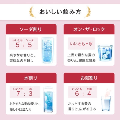 「雲海酒造」本格麦焼酎いいとも6本セット(25度1800mlパック)(綾町)