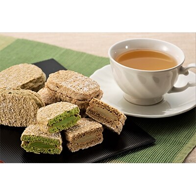 京都きよ泉のダクワーズ(抹茶・ほうじ茶) 2種計18個入