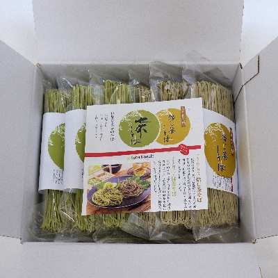 京都きよ泉の宇治抹茶・ほうじ茶そば(12食分・つゆ付き)ざるそば 年越しそばにも
