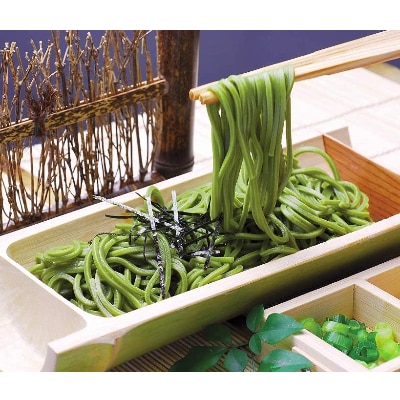 京都きよ泉の宇治抹茶・ほうじ茶そば(12食分・つゆ付き)ざるそば 年越しそばにも