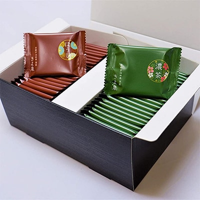 【3ヵ月毎定期便】京都きよ泉の抹茶・ほうじ茶チョコレート(各19枚入り)全4回