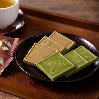 【3ヵ月毎定期便】京都きよ泉の抹茶・ほうじ茶チョコレート(各19枚入り)全4回
