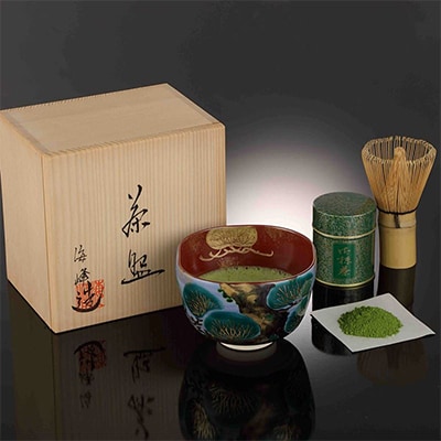 海峰作清水焼抹茶碗セット