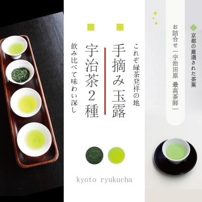 宇治玉露と宇治茶2種の お詰合せ