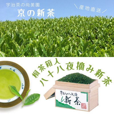 【2025年先行受付】桐茶箱入り八十八夜摘み新茶(250g×2袋)