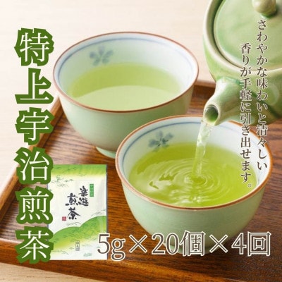 【3ヵ月毎定期便】宇治茶ティーバッグ3種セット(煎茶・ほうじ茶・抹茶入り玄米茶)全4回