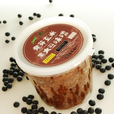 【2ヵ月毎定期便】京都・喜右衛門の有機「発芽玄米黒大豆味噌」1kg全3回
