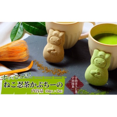 《京の老舗》ねこ忍茶かぷちーの 2箱セット