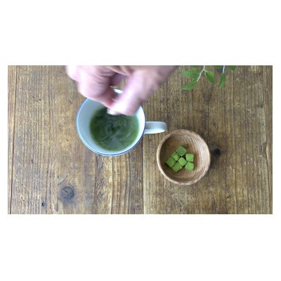 手軽に本格有機宇治抹茶「コロコロ抹茶キューブ」