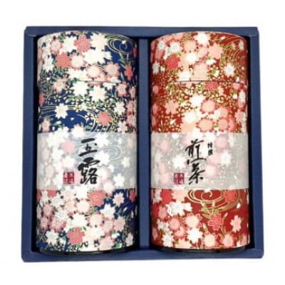 宇治茶　玉露・煎茶飲み比べセット100g×2缶