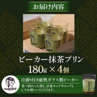 葉山ビーカープリン マーロウ 宇治抹茶プリン 4個セット