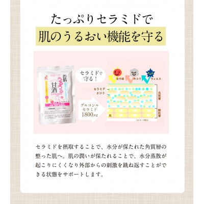 【お肌うるうる甘酒10パックセット】機能性表示食品 飲むセラミド キヌヒカリ 米こうじ (日高川町)