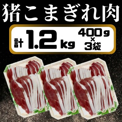 猪こまぎれ肉400g×3袋セット