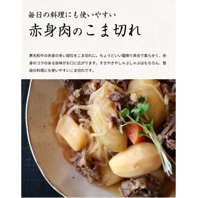 熊野牛 A4以上 霜降り 赤身 こま切れ 500g