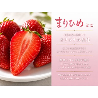 紀州和歌山ブランドいちご「まりひめ」約250g×4P