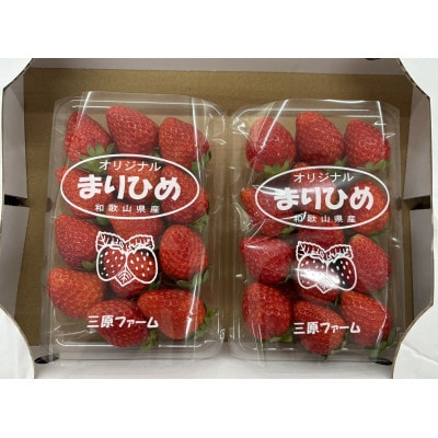 和歌山県ブランドいちご「まりひめ」約250g×2p