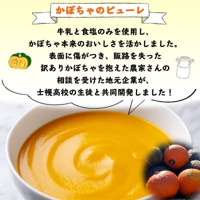 キクチさんちの畑で採れた かぼちゃのピューレ 200g×3箱 計600g 十勝 士幌【L10-3】