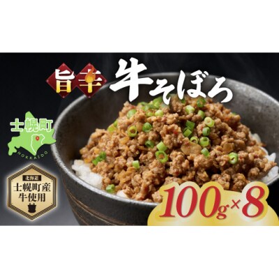 北海道 牛そぼろ煮 計800g 牛肉 加工品 おかず お惣菜 おつまみ 十勝 士幌町【W09】