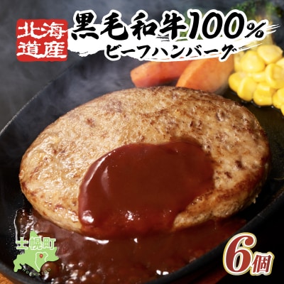 【小野牧場】黒毛和牛ハンバーグ 北海道産 (150g × 6個) 十勝 士幌町【O02】