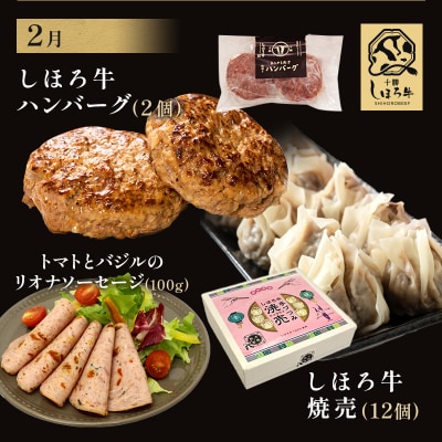 <全3回> 道の駅定期便 ピア21しほろ しほろ牛よくばりセット 【L903】