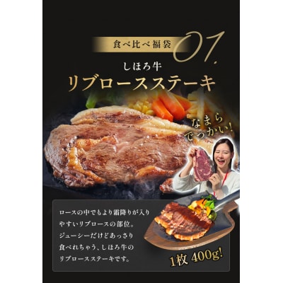 <12月31日までの受付> 北海道豪華しほろ牛ステーキ食べ比べ福袋