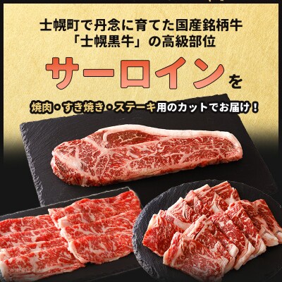 北海道 士幌黒牛 十勝ポテ牛(も～)ビーフ サーロイン バラエティ セット 800g【ST01-0】