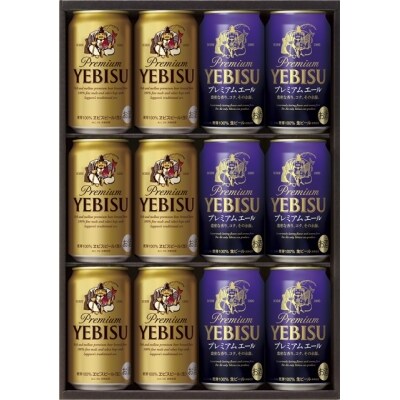 【毎月お届け定期便】ヱビスビール と プレミアムエール (350ml缶×12本)2回お届け