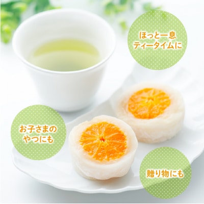 みかん丸ごと1個入った　甘仙堂のみかん大福10個入