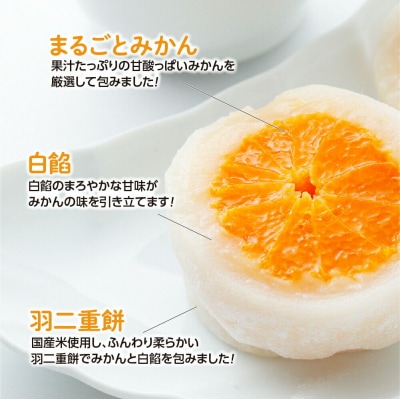 みかん丸ごと1個入った甘仙堂のみかん大福 10個入|21_ksd-091001
