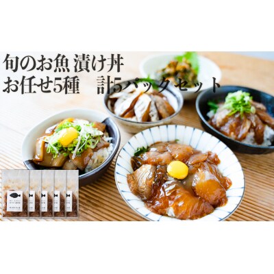 旬 の お魚 漬け丼 お任せ 5種 計5パックセット