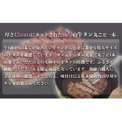 陣中 極厚牛タン 丸ごと 一本 塩?熟成 (1.1kg)|21_jnc-110101
